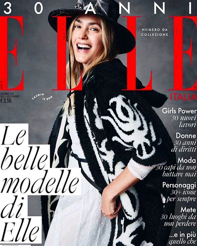 Yasmin le bon 30 Jahre ELLE Titelseite 01